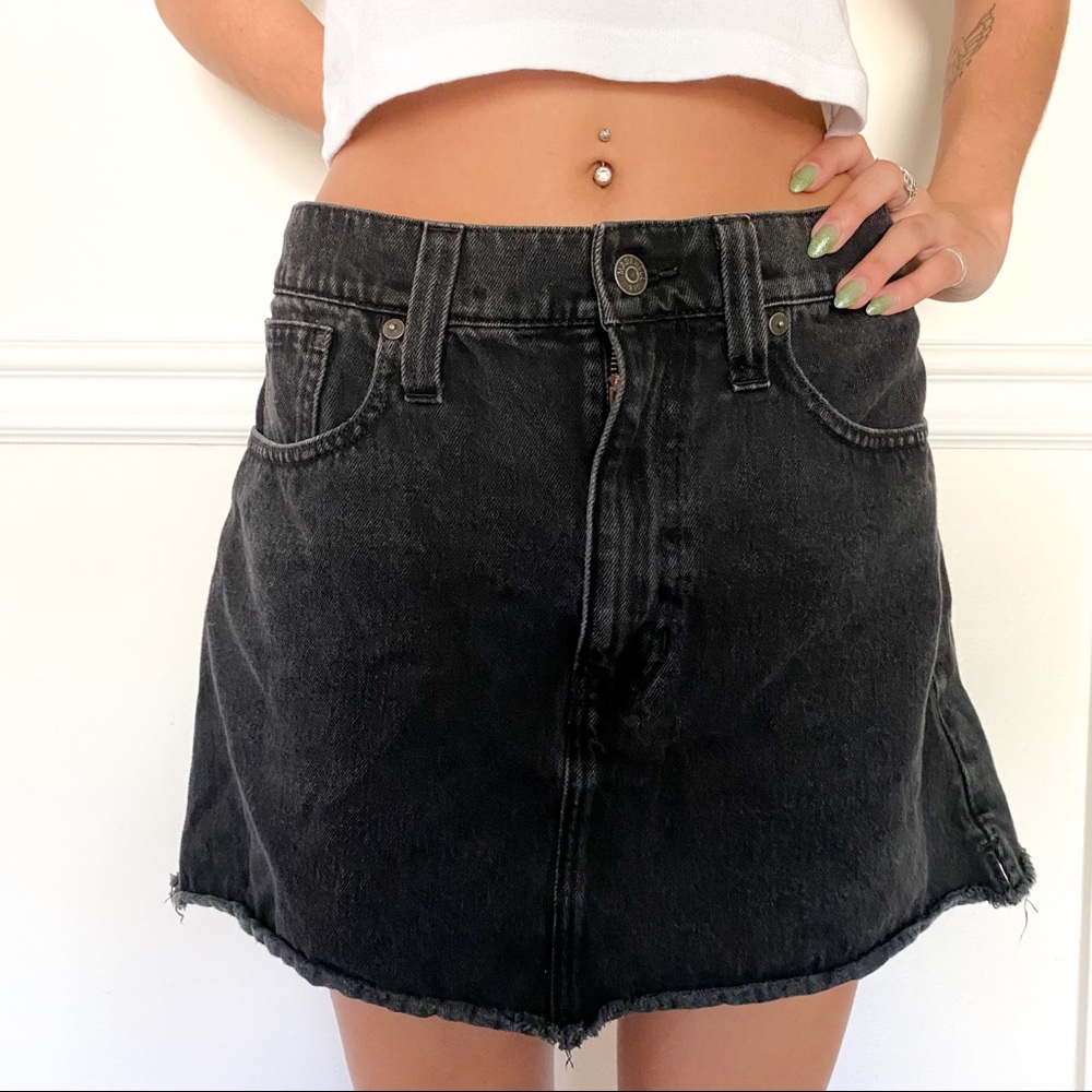 MADEWELL MINI SKIRT IN GREY